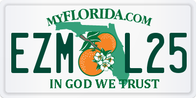 FL license plate EZML25
