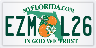 FL license plate EZML26