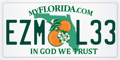 FL license plate EZML33