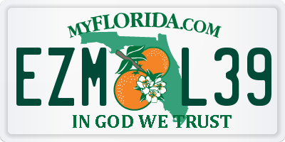 FL license plate EZML39