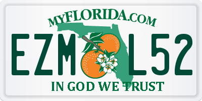 FL license plate EZML52