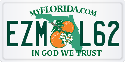 FL license plate EZML62