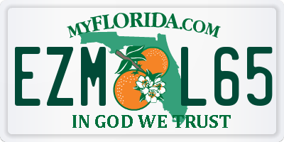 FL license plate EZML65