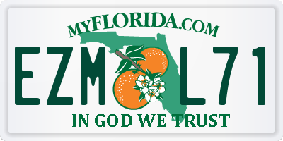 FL license plate EZML71