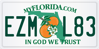 FL license plate EZML83