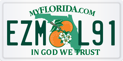 FL license plate EZML91