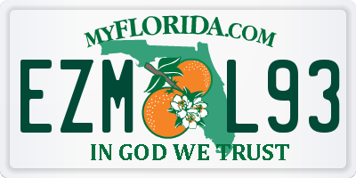 FL license plate EZML93