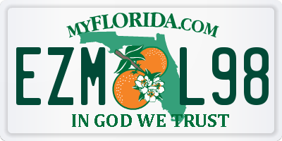 FL license plate EZML98