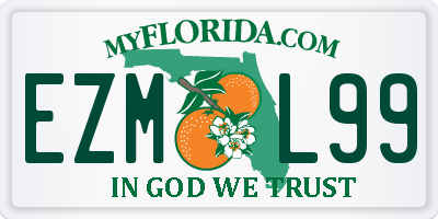FL license plate EZML99
