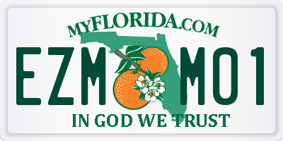 FL license plate EZMM01