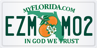 FL license plate EZMM02