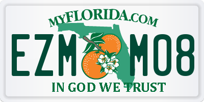 FL license plate EZMM08