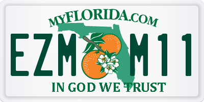 FL license plate EZMM11