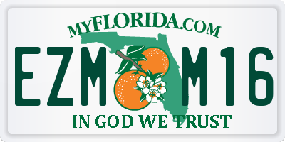 FL license plate EZMM16