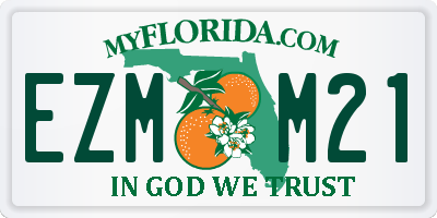FL license plate EZMM21