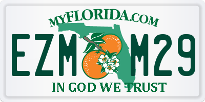 FL license plate EZMM29