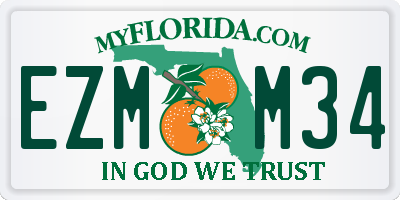 FL license plate EZMM34