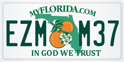 FL license plate EZMM37