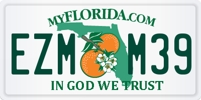 FL license plate EZMM39