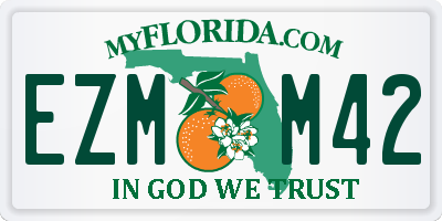 FL license plate EZMM42