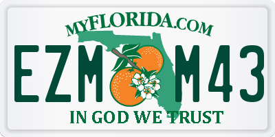 FL license plate EZMM43
