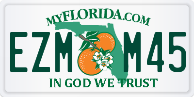 FL license plate EZMM45
