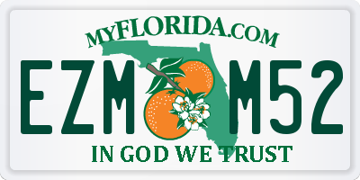 FL license plate EZMM52