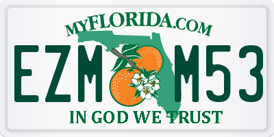 FL license plate EZMM53