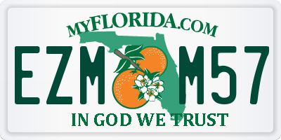 FL license plate EZMM57