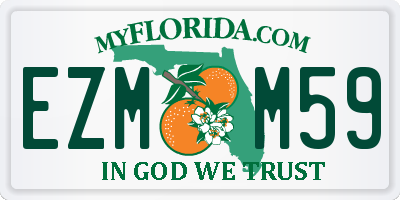 FL license plate EZMM59