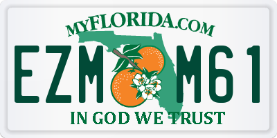 FL license plate EZMM61