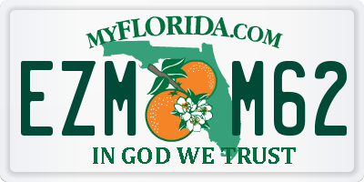 FL license plate EZMM62