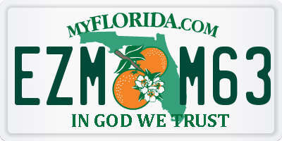 FL license plate EZMM63