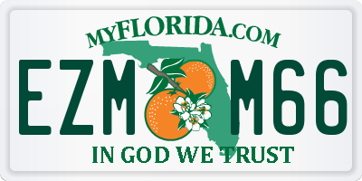 FL license plate EZMM66