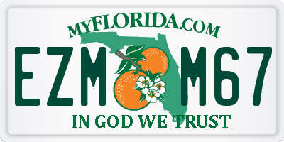 FL license plate EZMM67