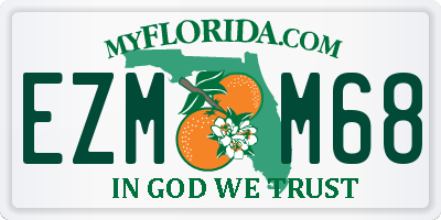 FL license plate EZMM68