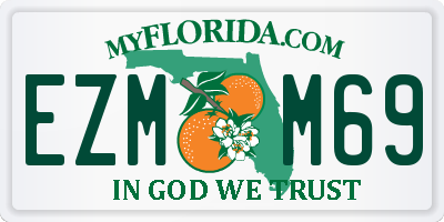 FL license plate EZMM69