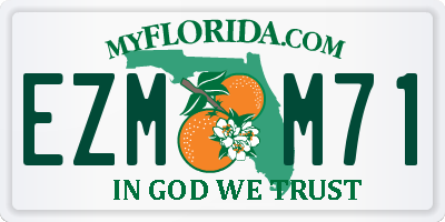 FL license plate EZMM71