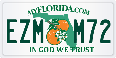 FL license plate EZMM72