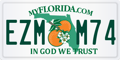 FL license plate EZMM74