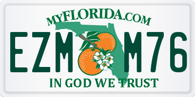 FL license plate EZMM76