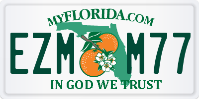 FL license plate EZMM77