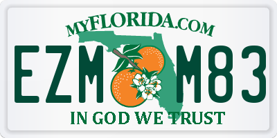 FL license plate EZMM83