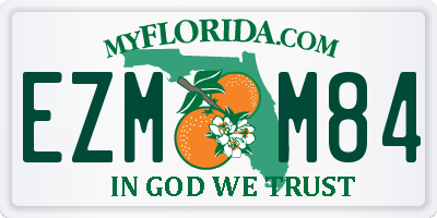 FL license plate EZMM84