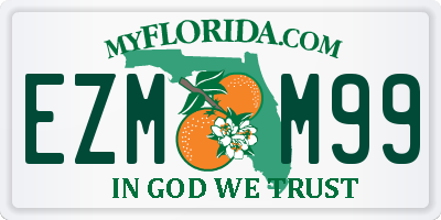 FL license plate EZMM99