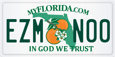 FL license plate EZMN00