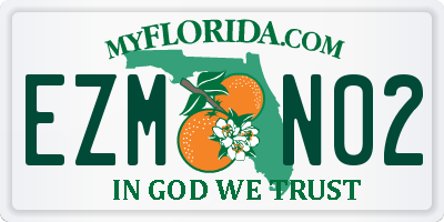 FL license plate EZMN02