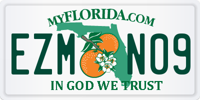 FL license plate EZMN09