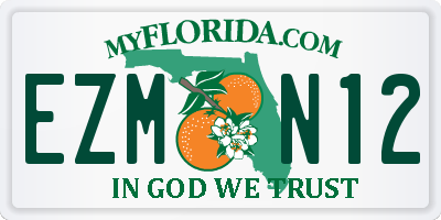 FL license plate EZMN12