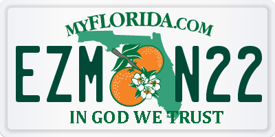 FL license plate EZMN22